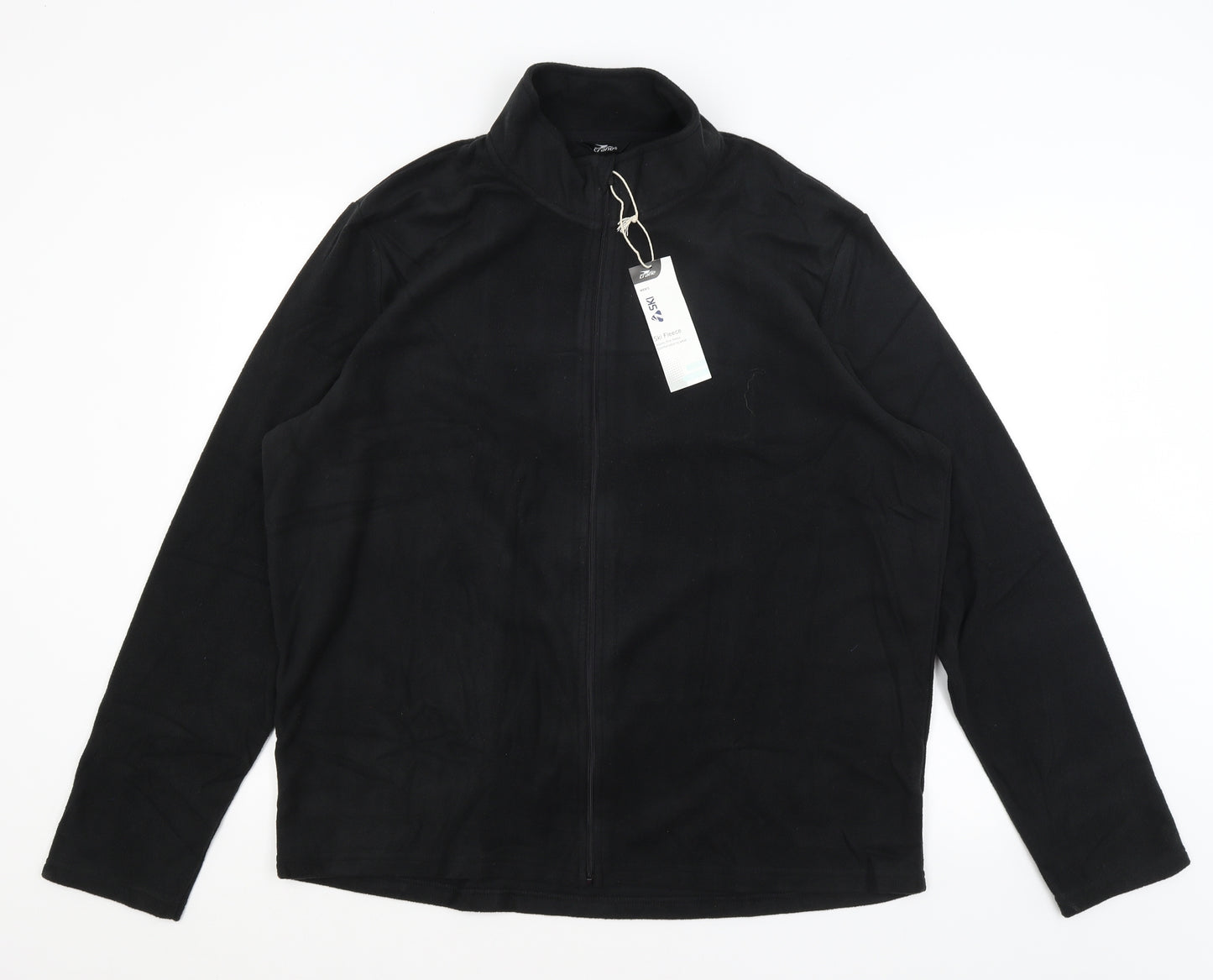 Crane Mens Black   Full Zip Jumper Size XL