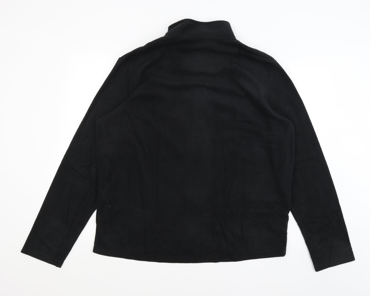 Crane Mens Black   Full Zip Jumper Size XL