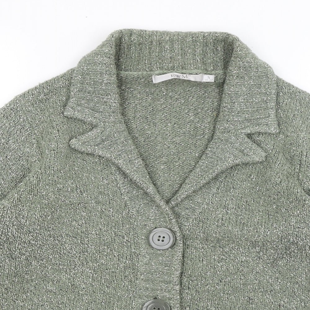 EWM Womens Green   Cardigan Jumper Size S