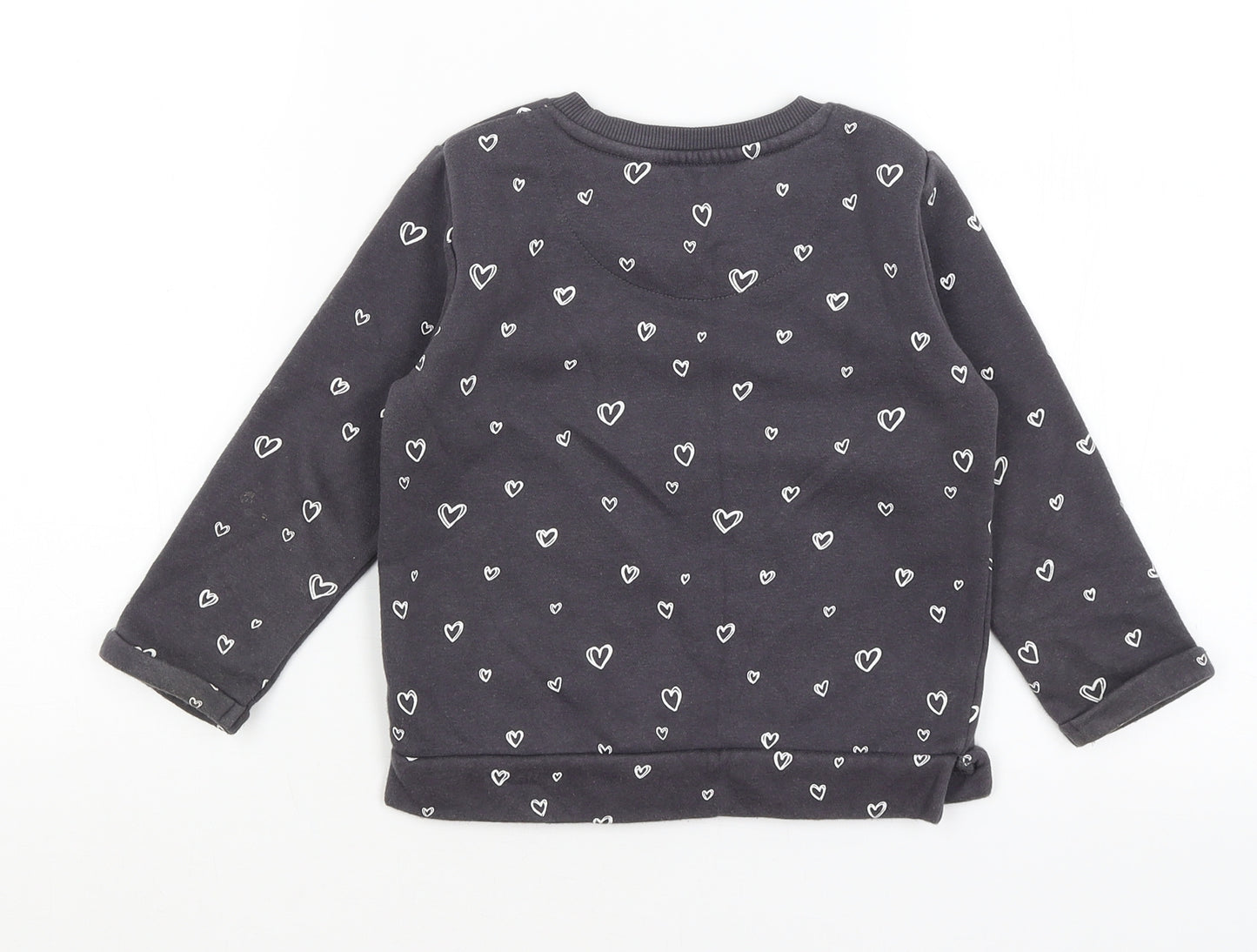 F&F Girls Grey   Pullover Jumper Size 2-3 Years