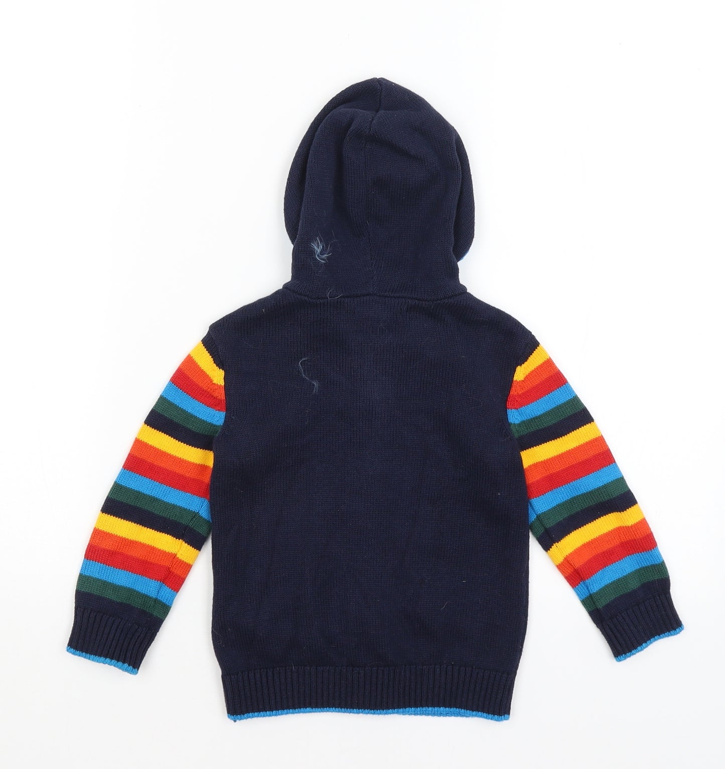 Blue Zoo Girls Blue   Full Zip Hoodie Size 2-3 Years  - Dinosaurs