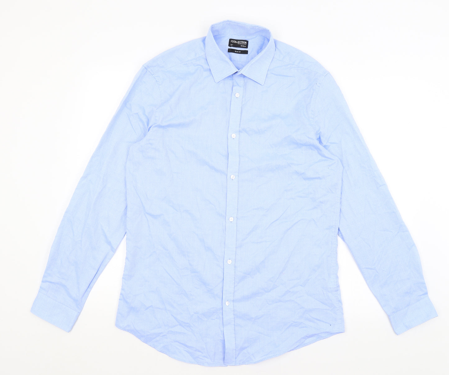Debenhams Mens Blue    Dress Shirt Size 16