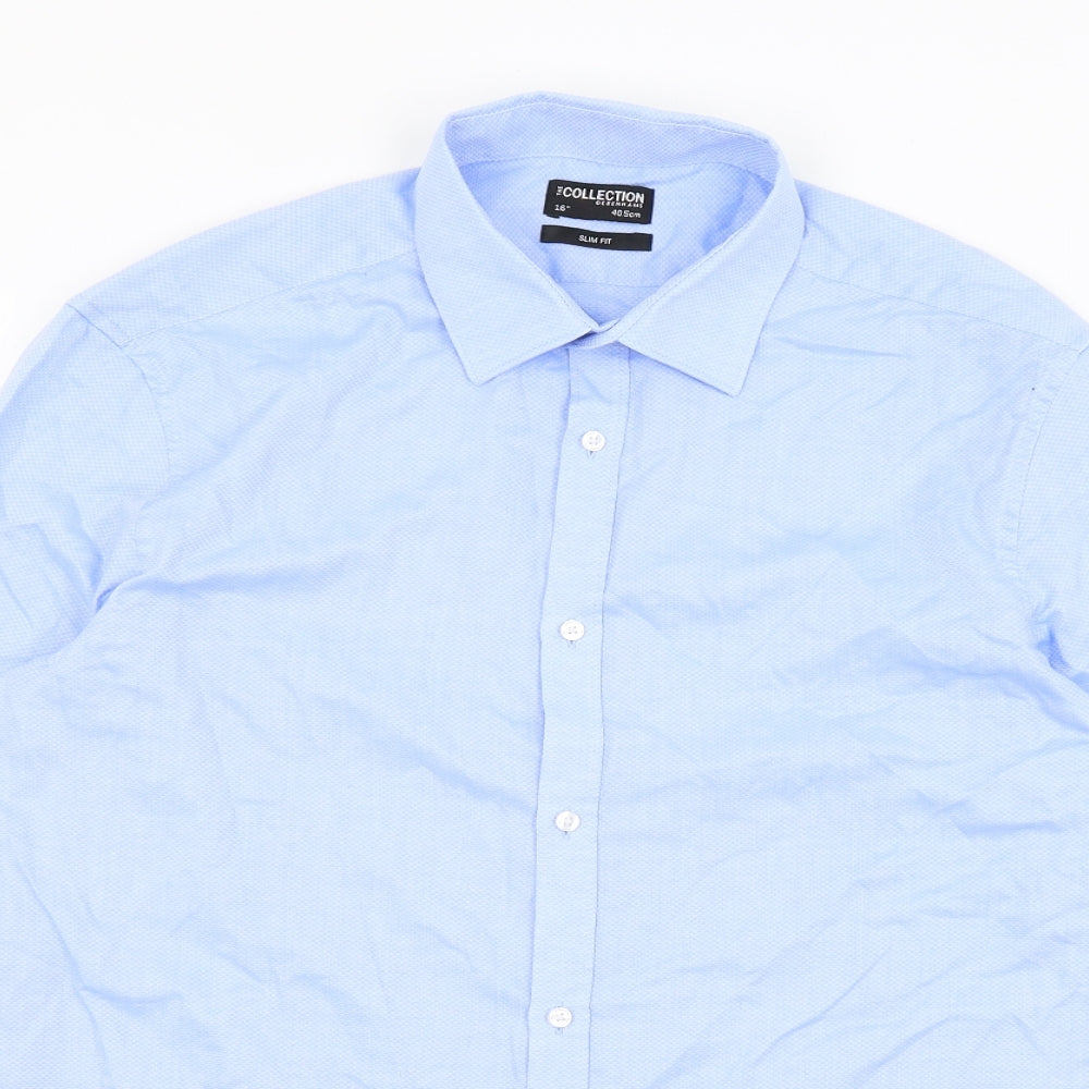 Debenhams Mens Blue    Dress Shirt Size 16