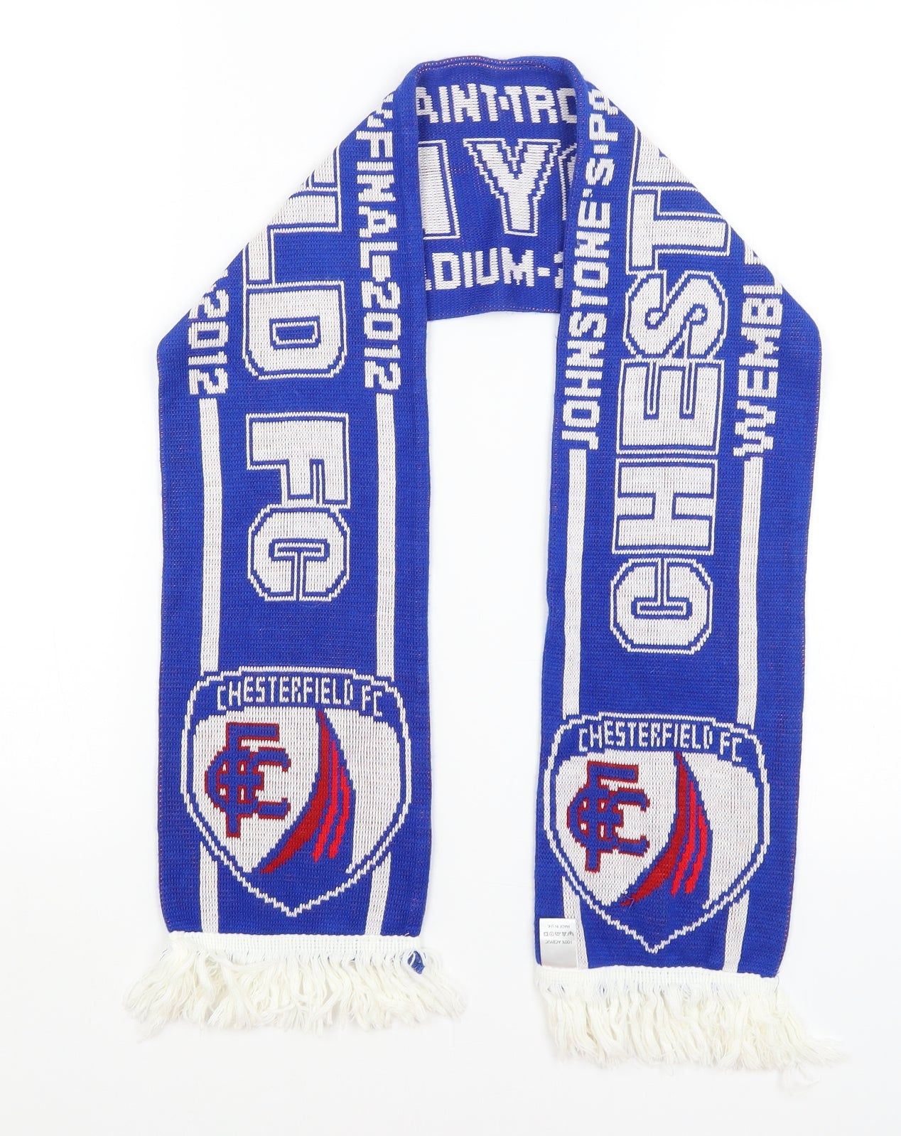 Preworn Football Scarf 52.5 in 7 in - Chesterfield FC