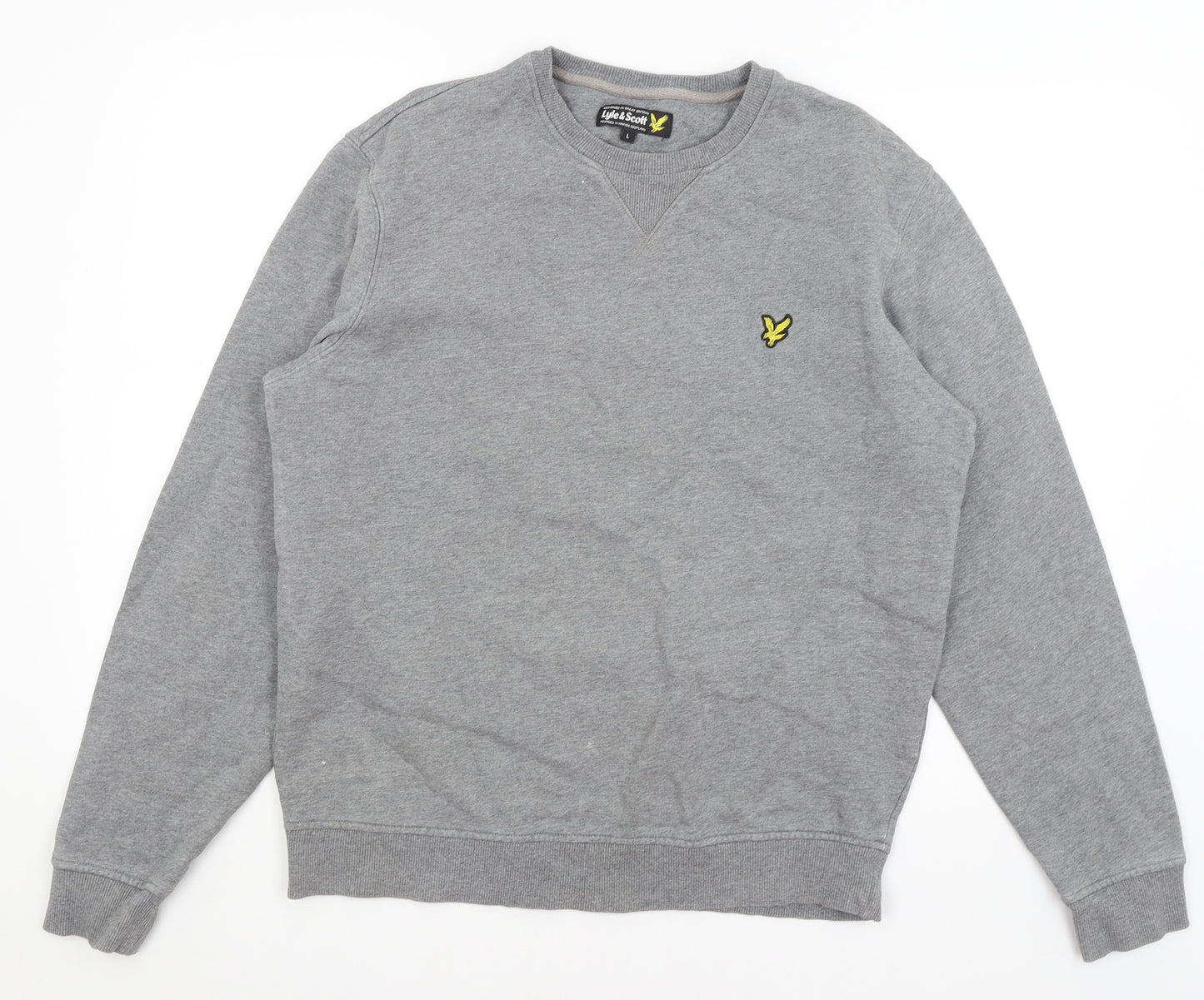 Lyle & Scott Mens Grey   Pullover Jumper Size L