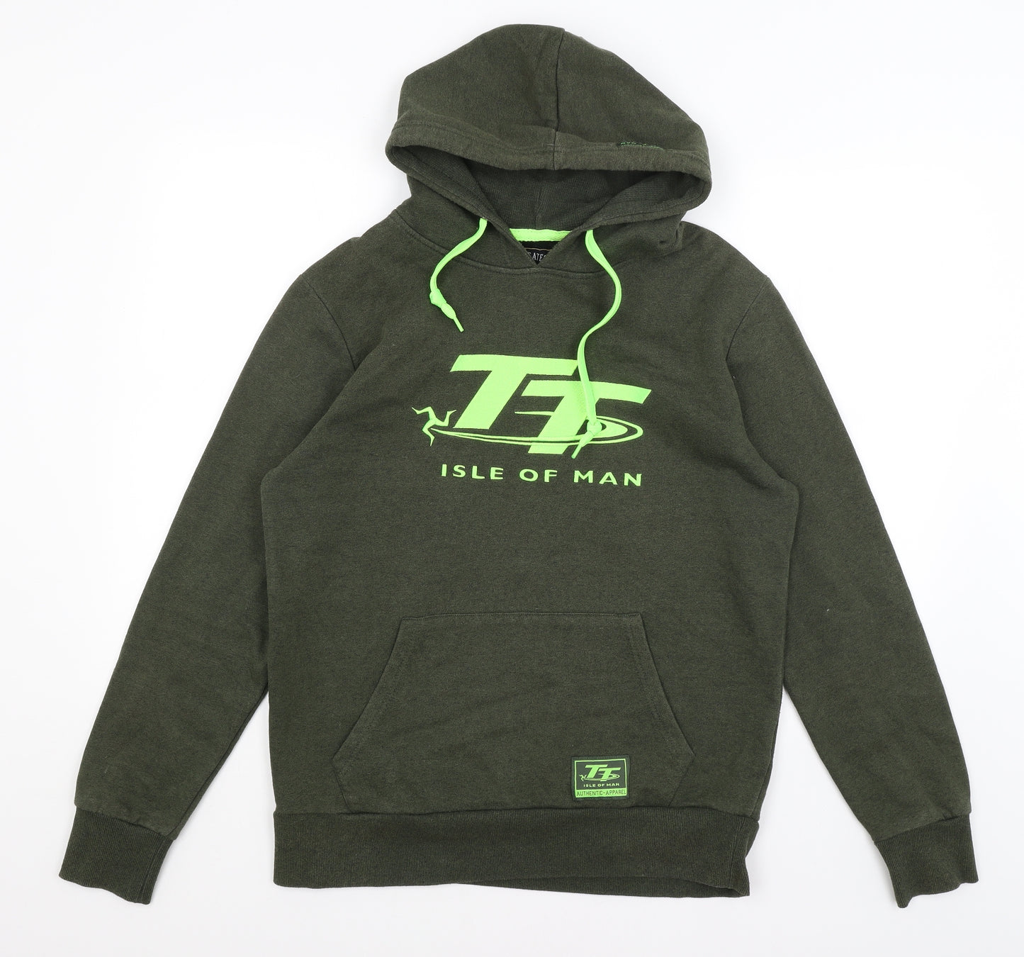 Isle of Man Mens Green   Pullover Hoodie Size M