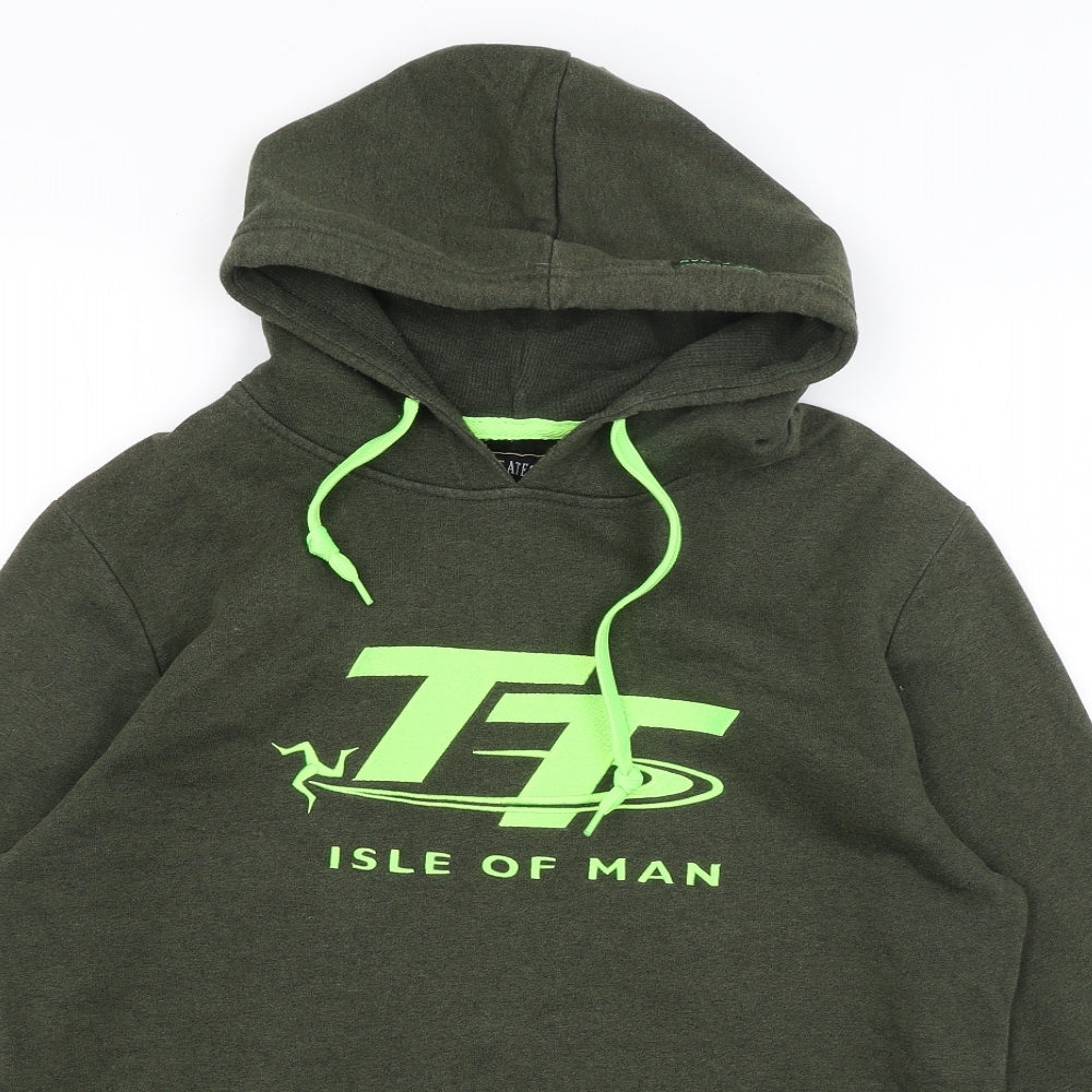 Isle of Man Mens Green   Pullover Hoodie Size M