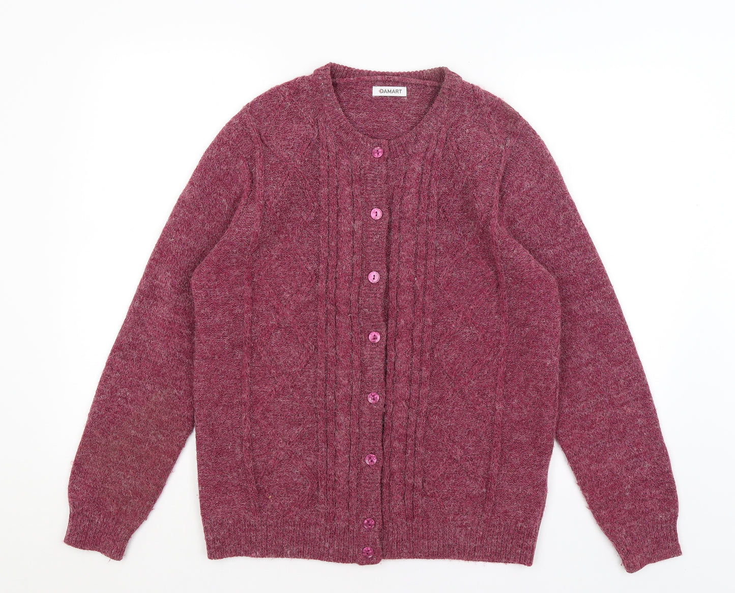 Damart Womens Purple   Cardigan Jumper Size 14