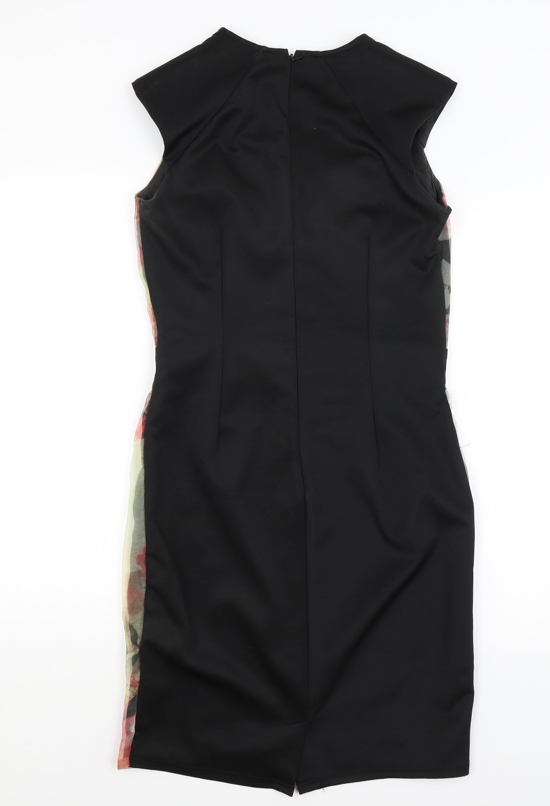 Little Misstress Womens Black Floral  Pencil Dress  Size 12