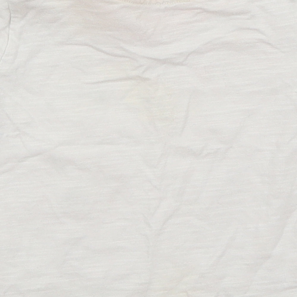 George Baby White   Basic T-Shirt Size 3-6 Months  - Big Cats