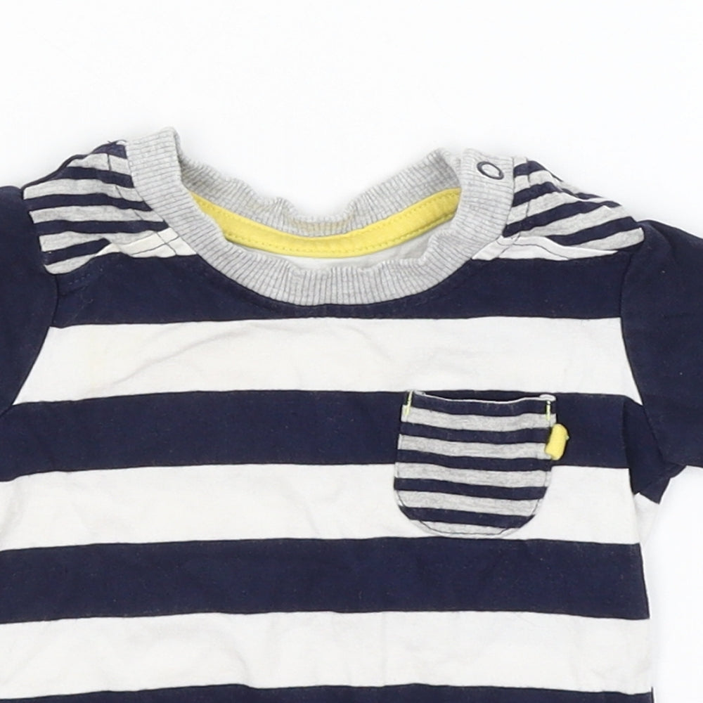 George Baby Blue Striped  Basic T-Shirt Size 6-9 Months
