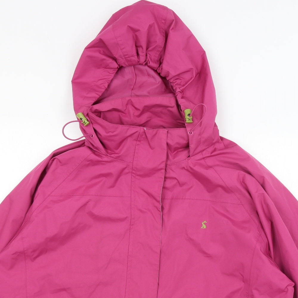 Joules Womens Pink   Rain Coat Coat Size 18