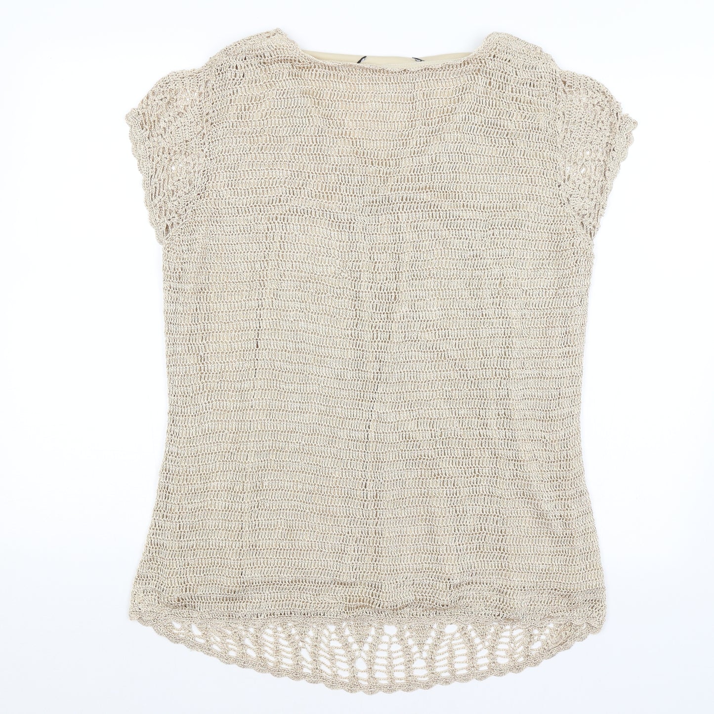 Evans Womens Gold   Basic T-Shirt Size 18