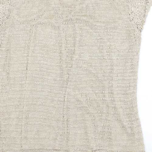 Evans Womens Gold   Basic T-Shirt Size 18