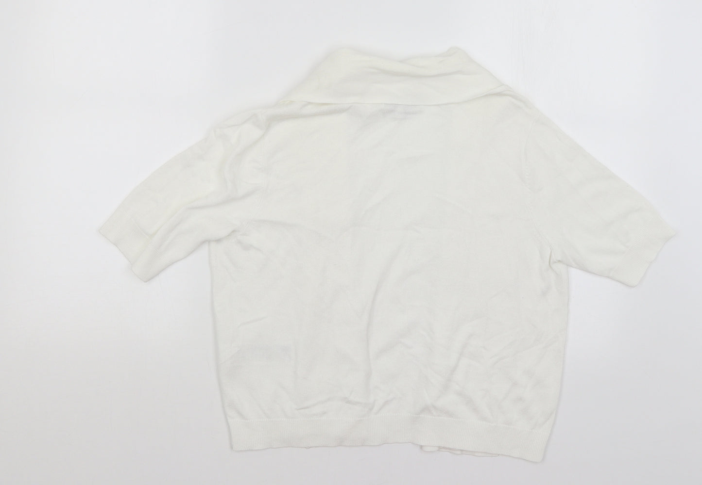 Collection Womens White   Cardigan Jumper Size 12