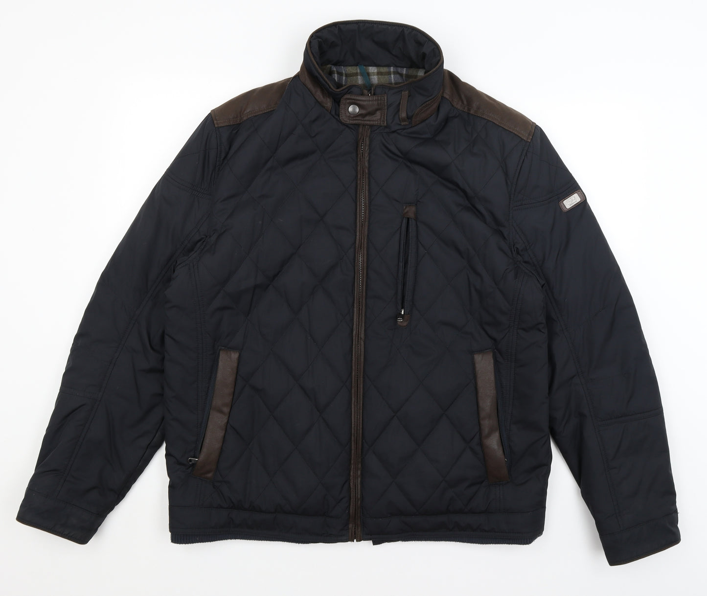 SA Jackets Mens Black   Quilted Coat Size XL