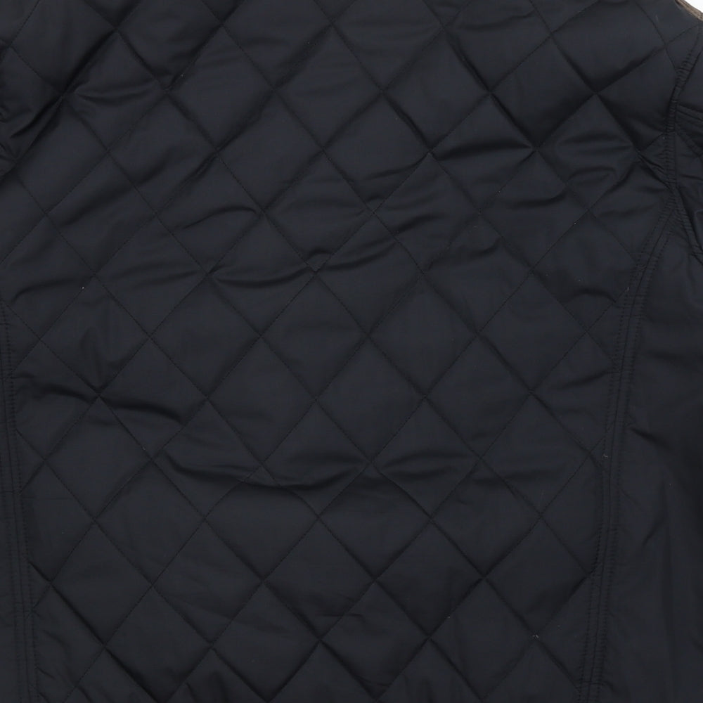 SA Jackets Mens Black   Quilted Coat Size XL