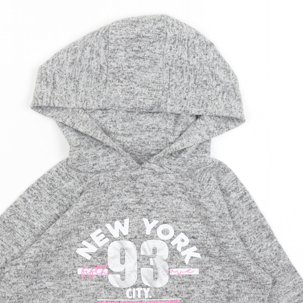 Miss E-vie Girls Grey   Pullover Hoodie Size 9-10 Years
