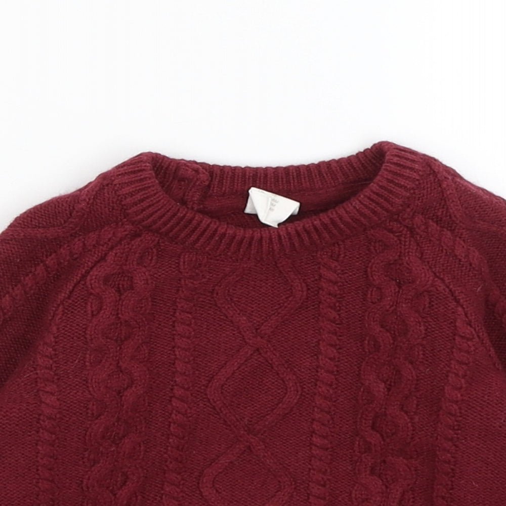 H&M Baby Red   Pullover Jumper Size 3-6 Months