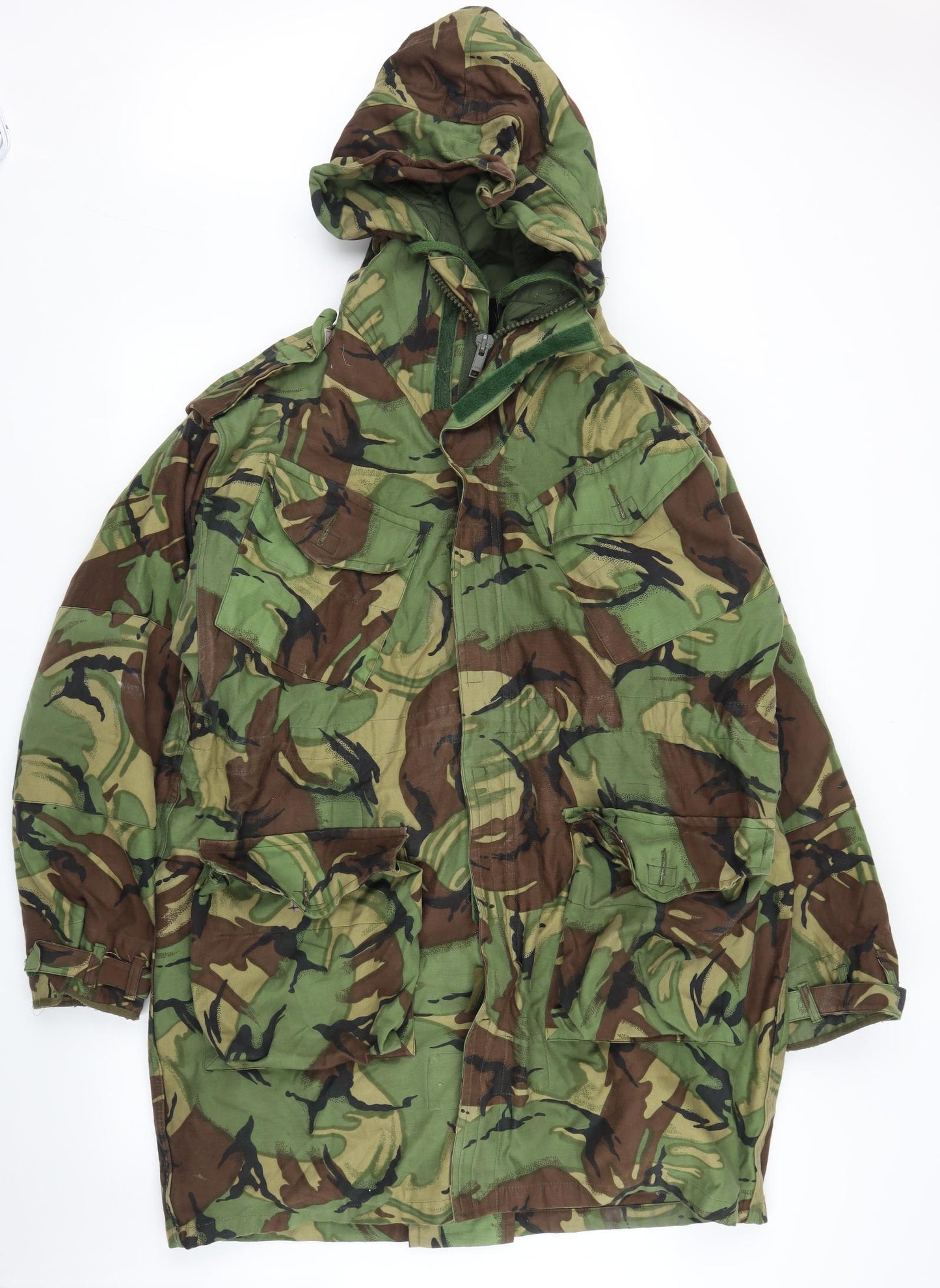 Linea Mens Green Camouflage  Military Jacket Coat Size L
