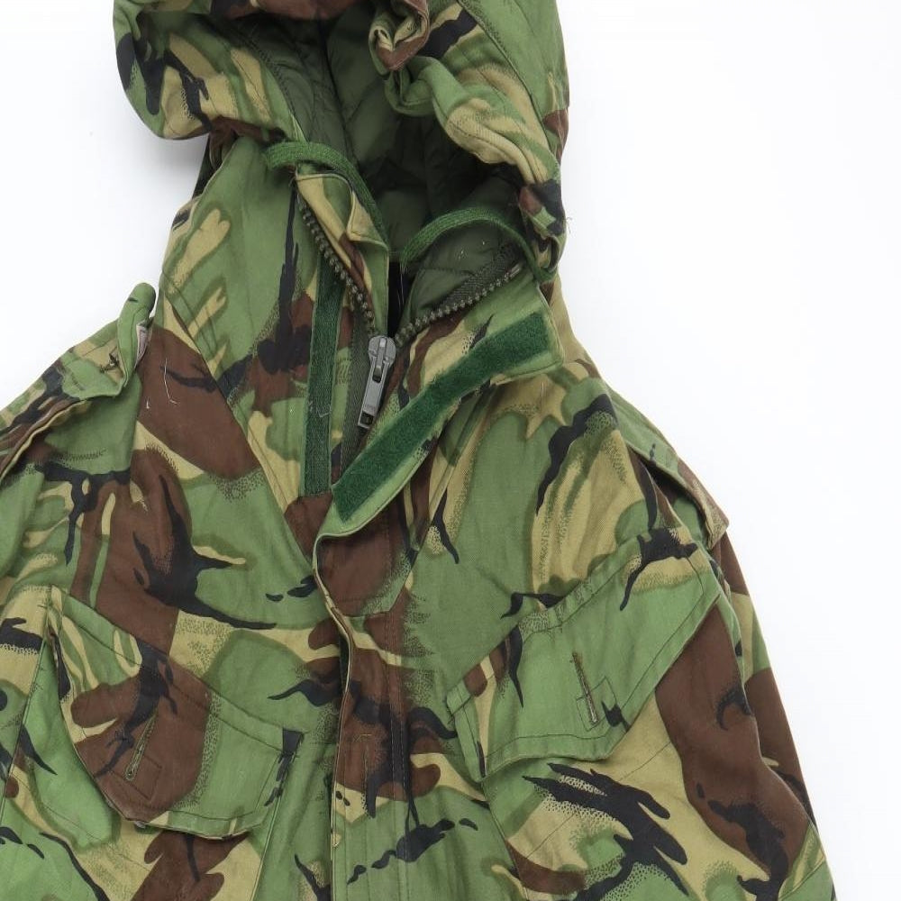 Linea Mens Green Camouflage  Military Jacket Coat Size L
