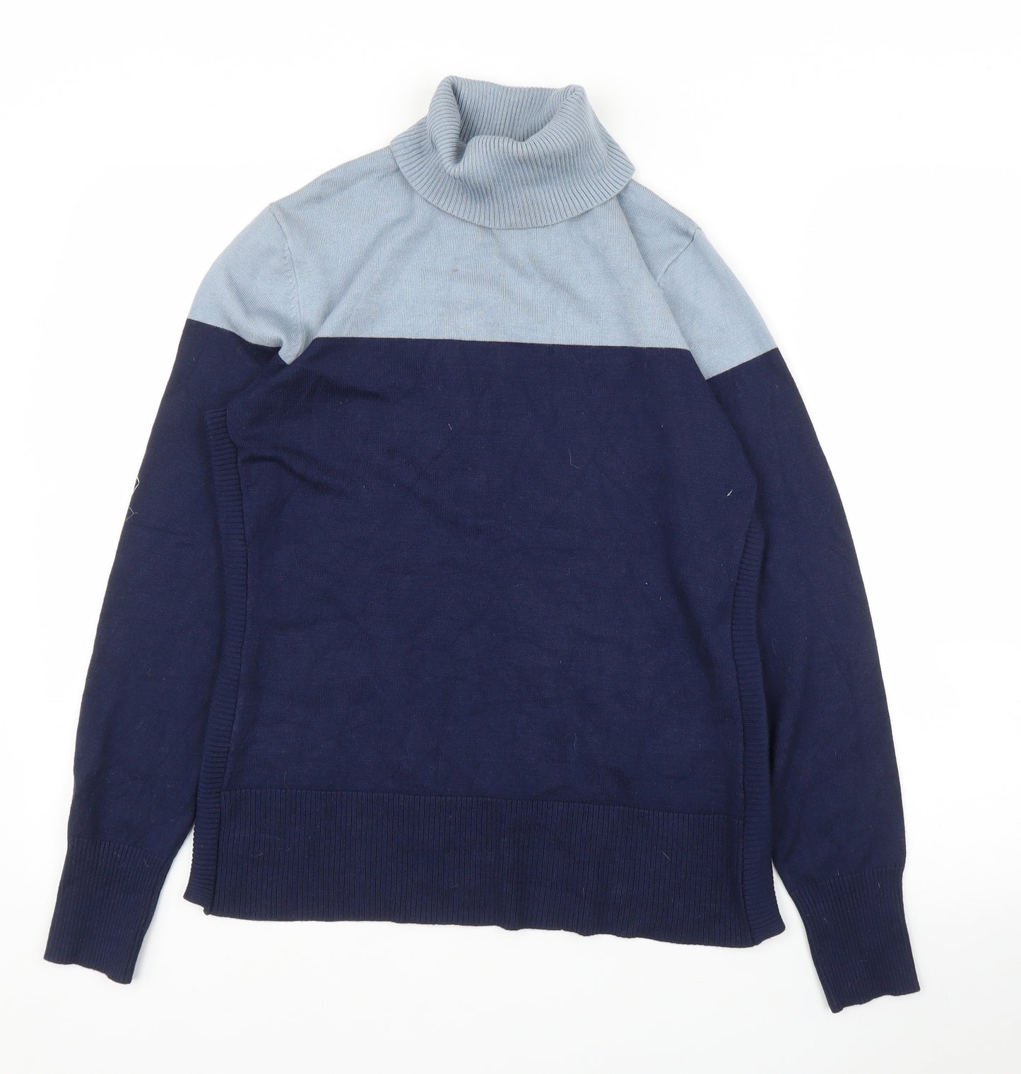 89th & Madison Mens Blue  Rayon Pullover Jumper Size M
