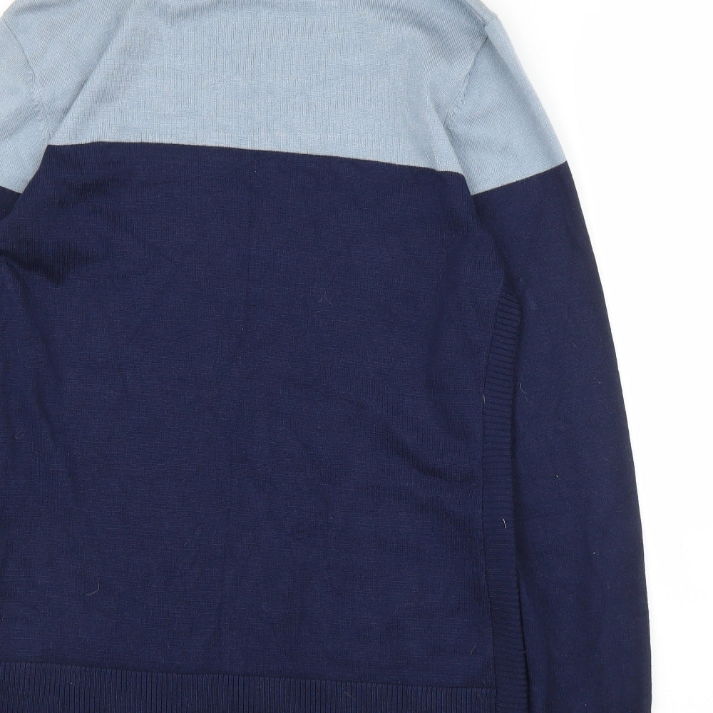 89th & Madison Mens Blue  Rayon Pullover Jumper Size M