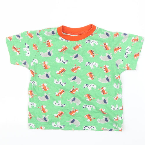 Kids Boys Green   Basic T-Shirt Size 2 Years