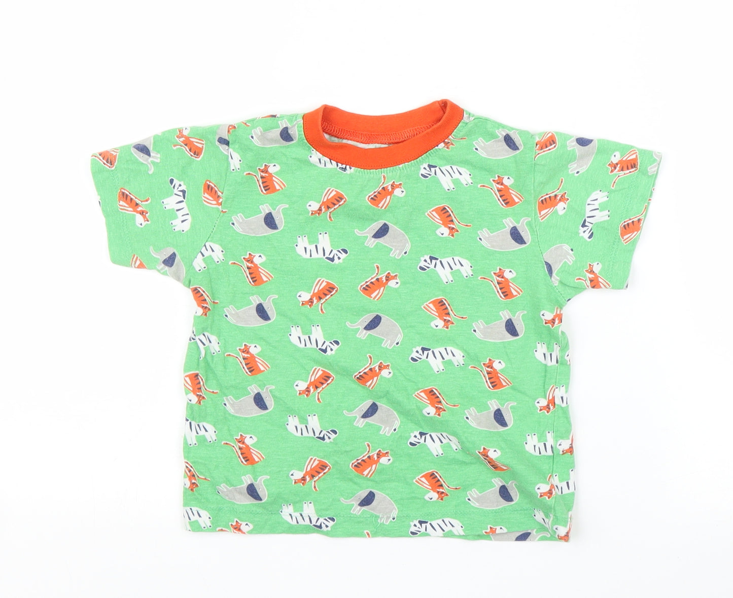 Kids Boys Green   Basic T-Shirt Size 2 Years