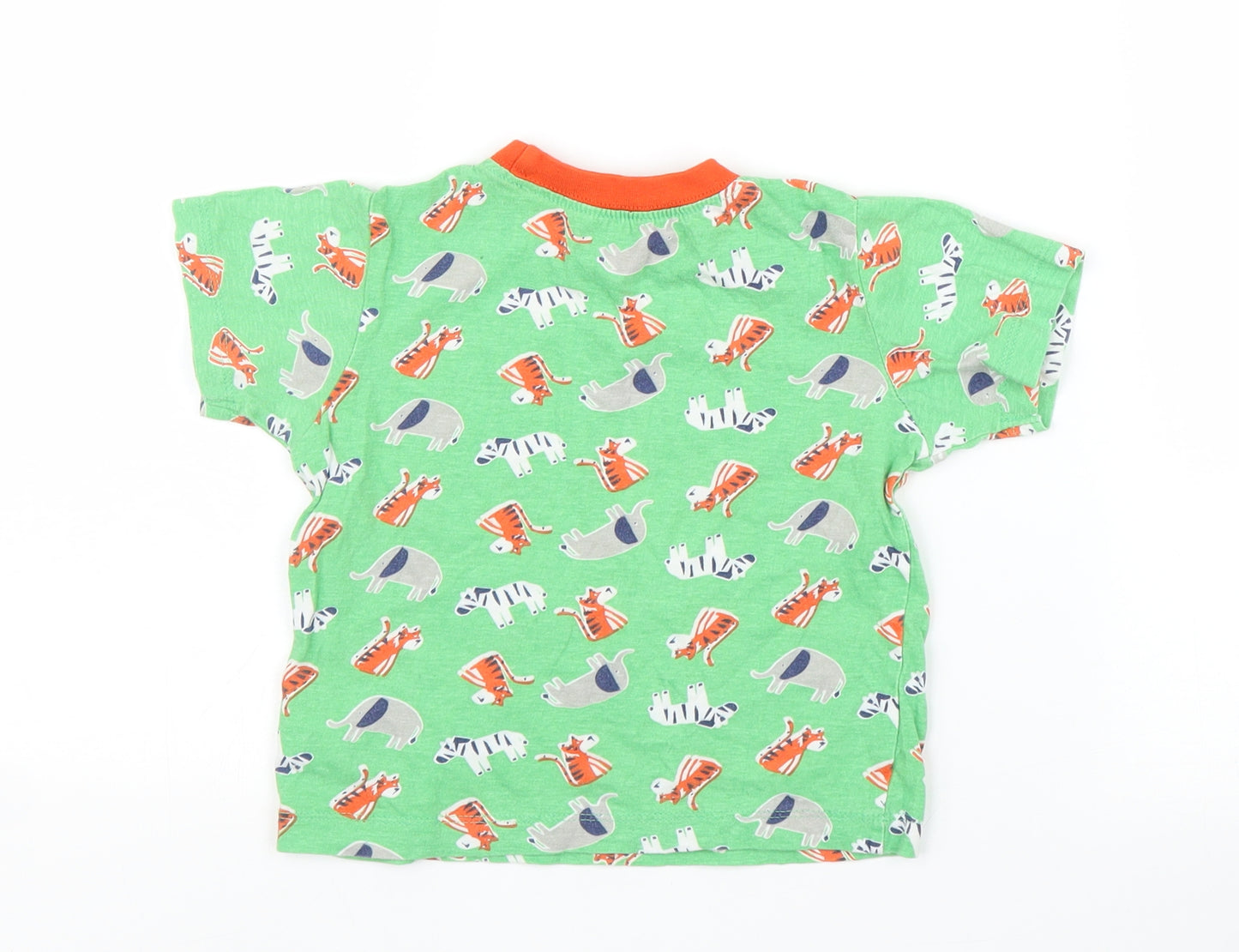 Kids Boys Green   Basic T-Shirt Size 2 Years