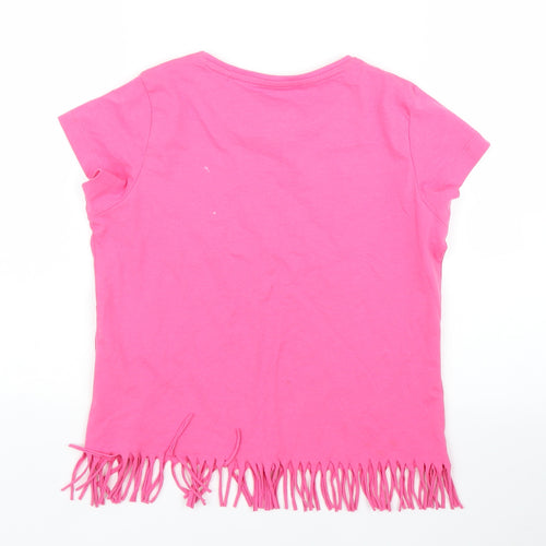 Pepperts Girls Pink   Basic T-Shirt Size 9 Years