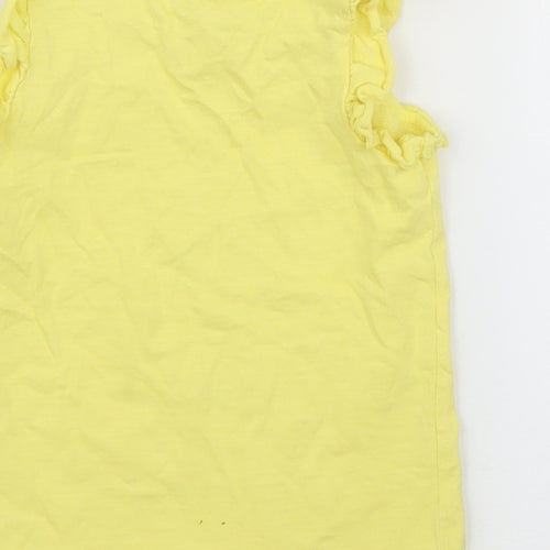 Matalan Girls Yellow   Basic T-Shirt Size 2 Years