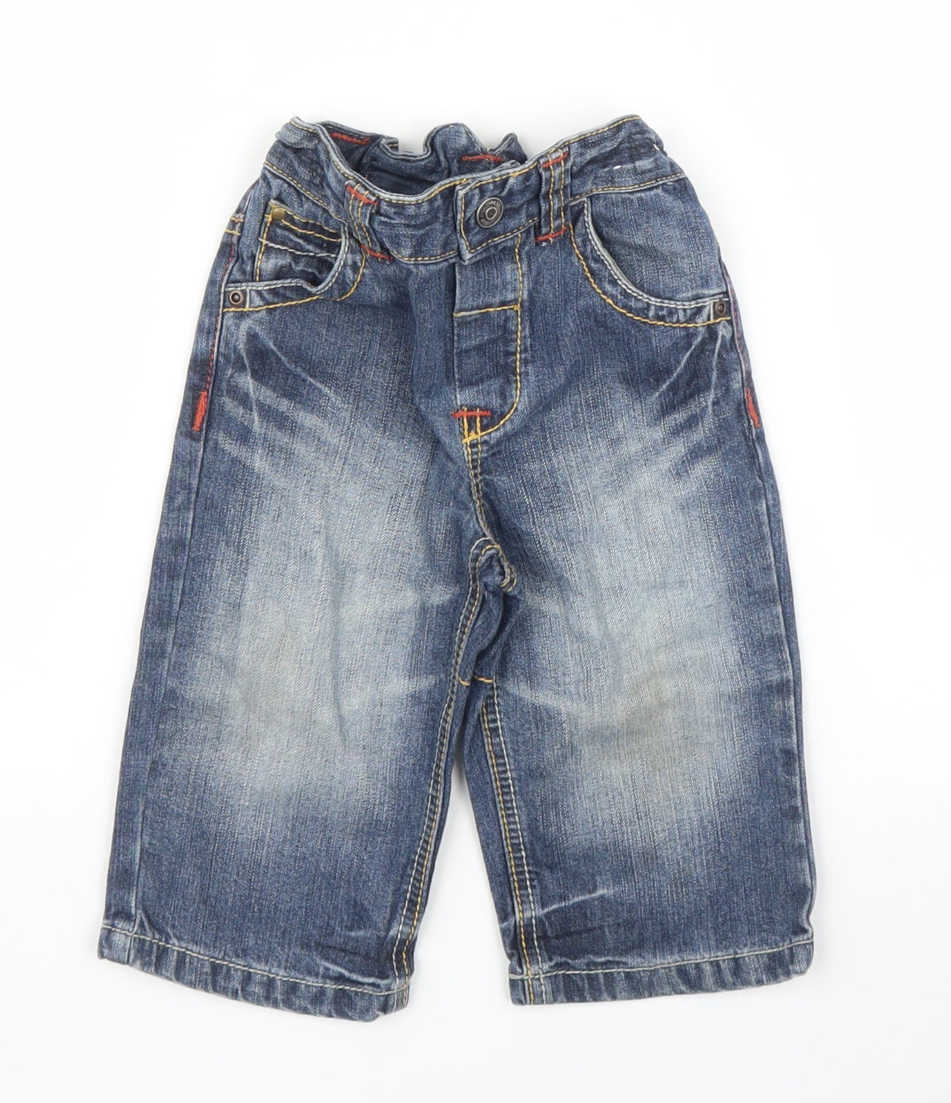 NEXT Boys Blue  Denim Capri Jeans Size 9-12 Months