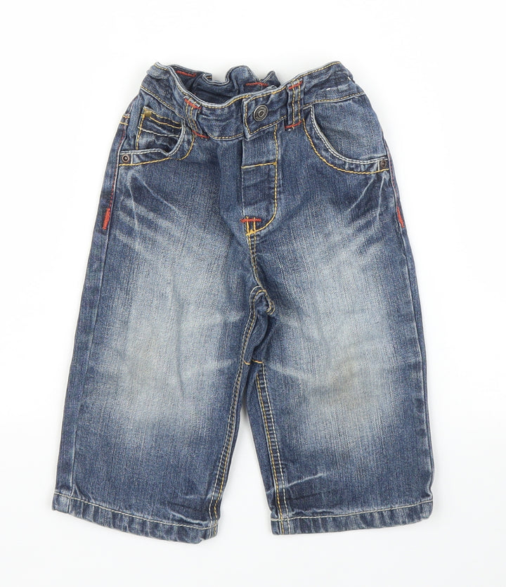 NEXT Boys Blue  Denim Capri Jeans Size 9-12 Months