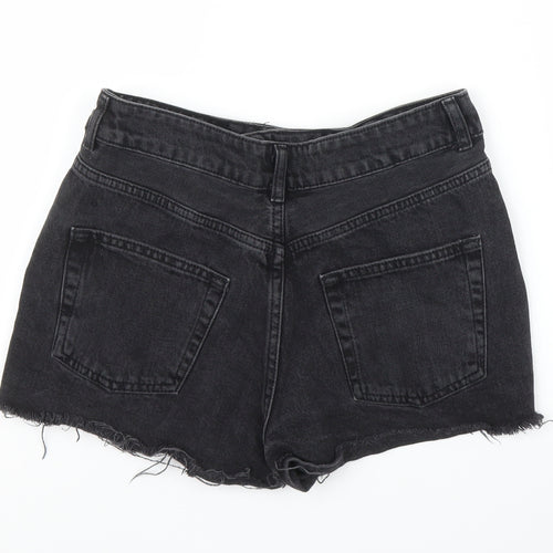 Topshop Womens Black  Denim Culotte Shorts Size 28 in