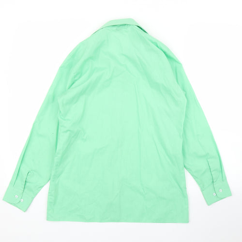 TruTex Womens Green   Basic Button-Up Size M