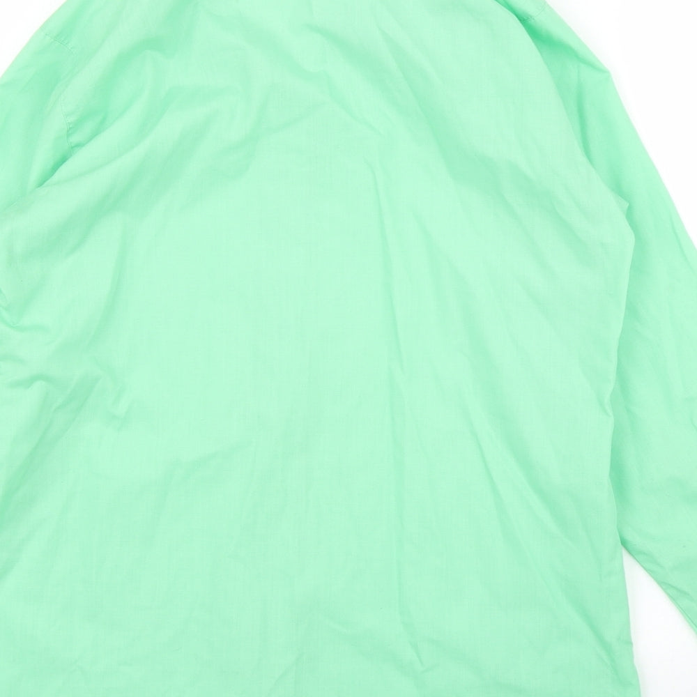 TruTex Womens Green   Basic Button-Up Size M