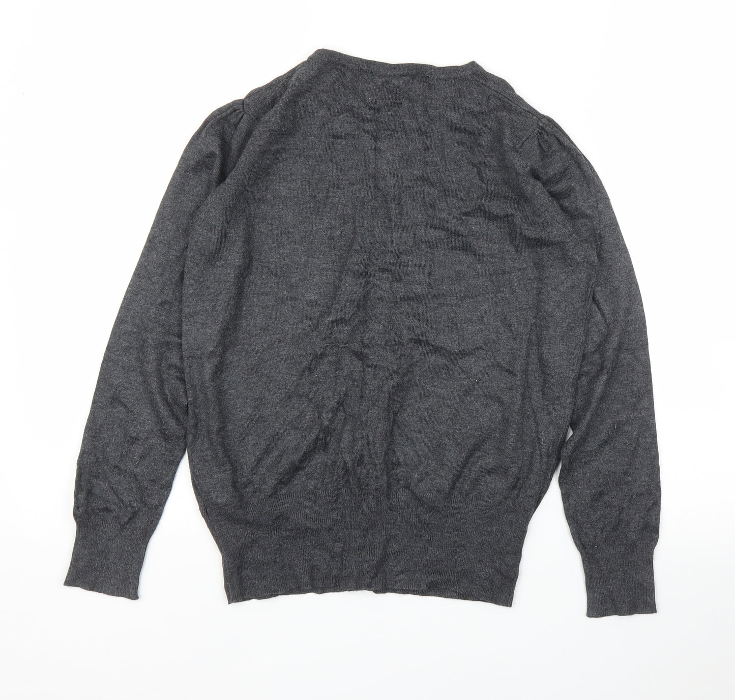 M&S Womens Grey   Cardigan Jumper Size 10
