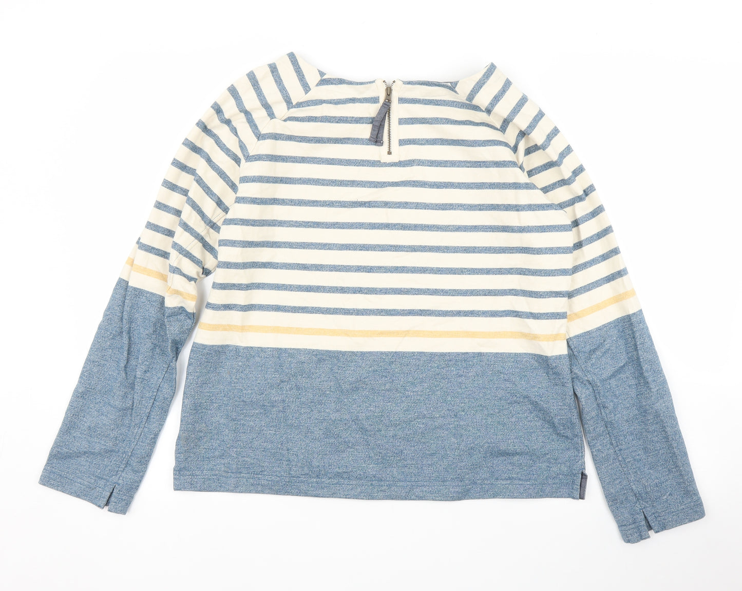 Seasalt Womens Blue Striped  Pullover Jumper Size 14