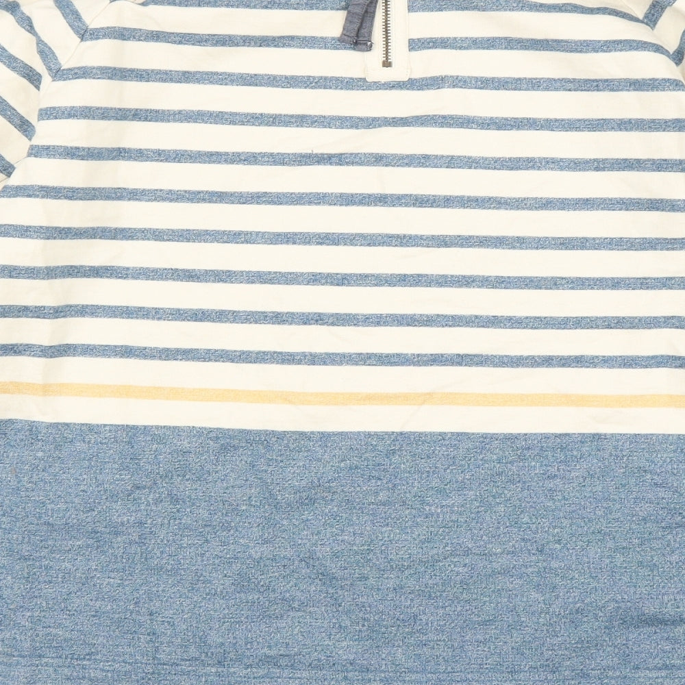 Seasalt Womens Blue Striped  Pullover Jumper Size 14