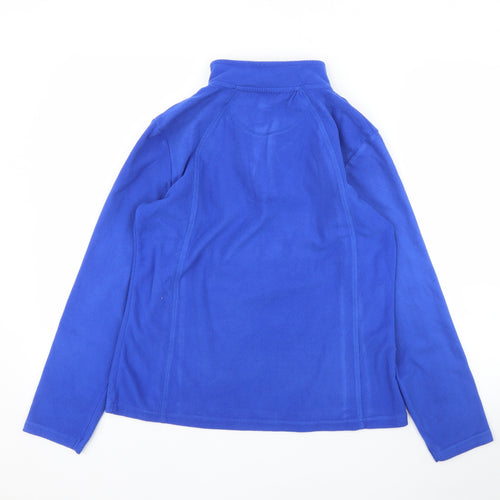 Crane Womens Blue  Fleece Pullover Jumper Size 8