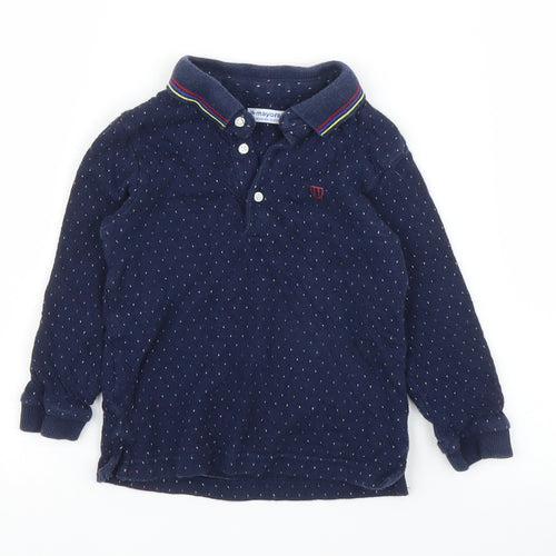 Mayoral Boys Blue   Basic Polo Size 18-24 Months