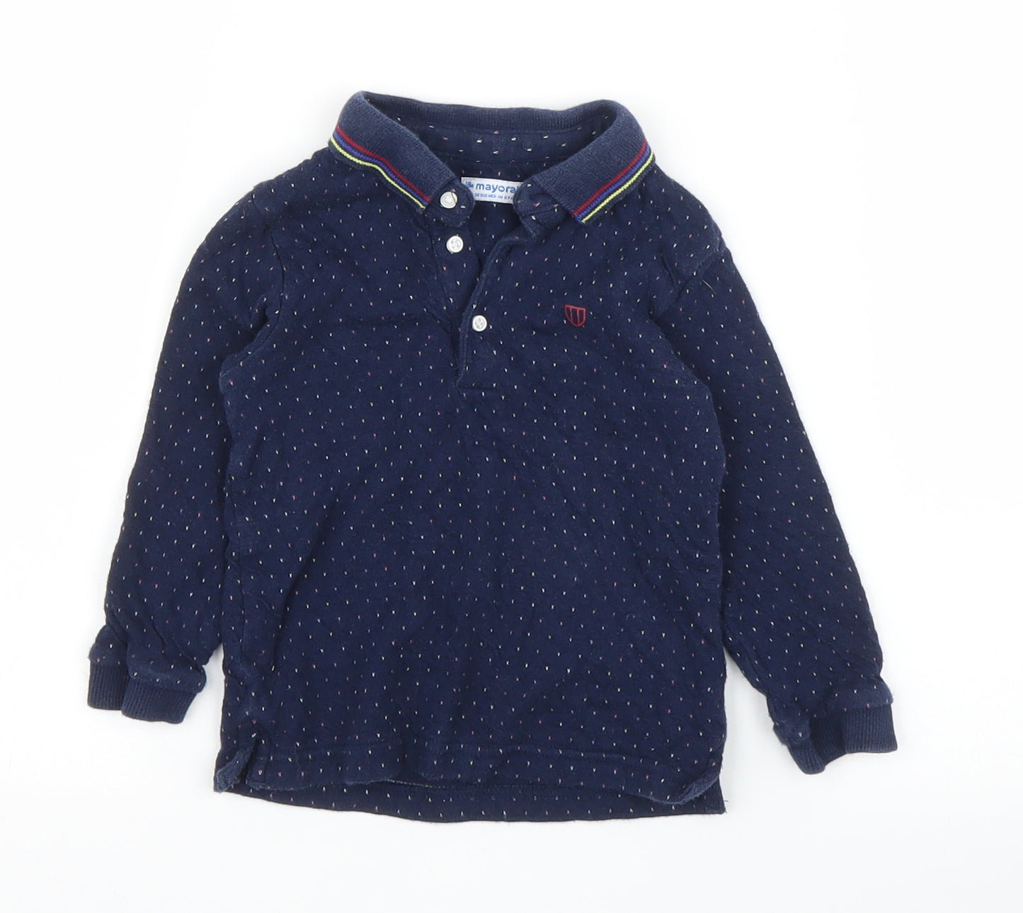 Mayoral Boys Blue   Basic Polo Size 18-24 Months