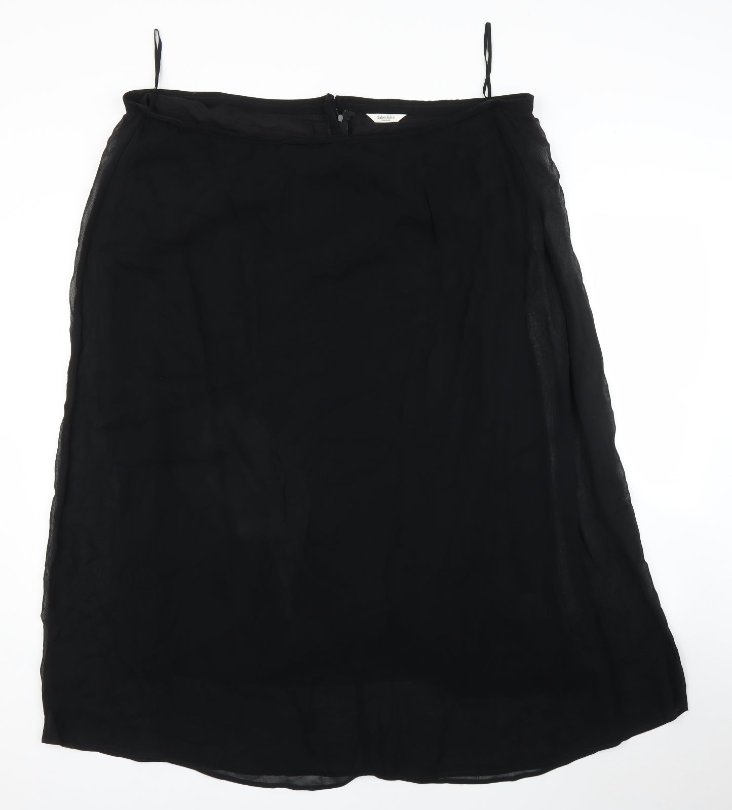 Dolce Dolce Womens Black   A-Line Skirt Size 22
