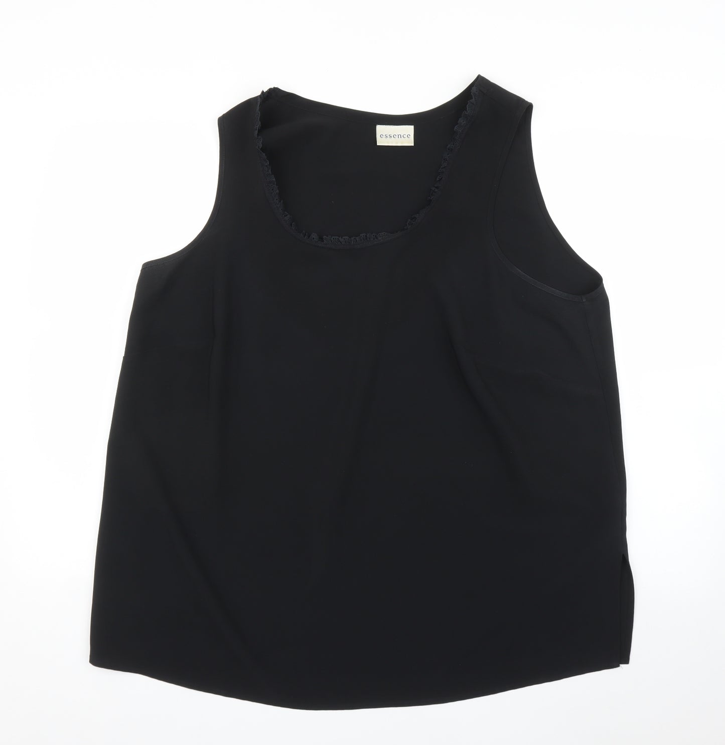 essence Womens Black   Basic Blouse Size 20