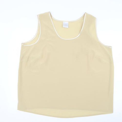 Classics Womens Gold   Basic Blouse Size 24