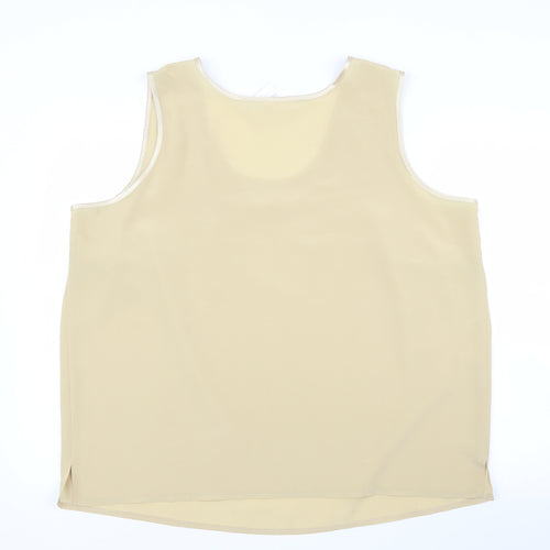 Classics Womens Gold   Basic Blouse Size 24