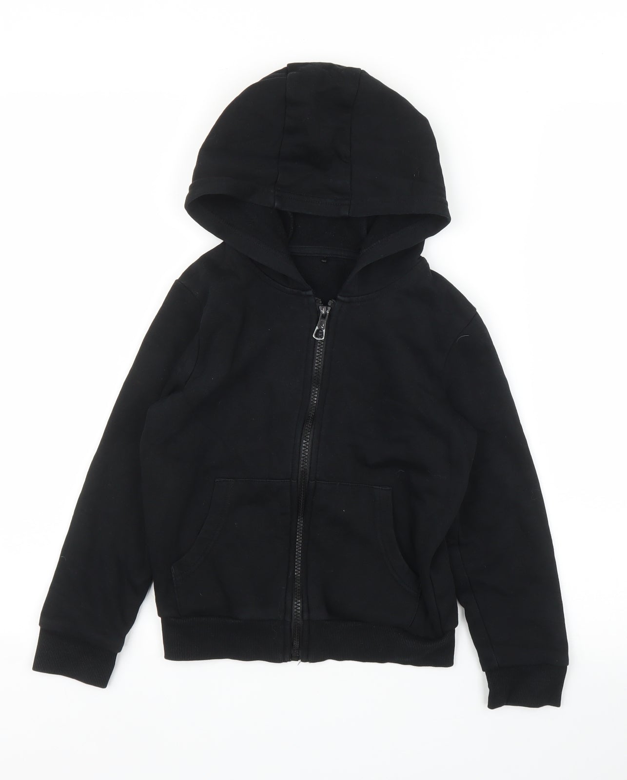 George Boys Black   Full Zip Hoodie Size 6-7 Years