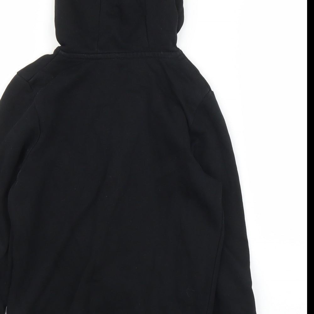 George Boys Black   Full Zip Hoodie Size 6-7 Years