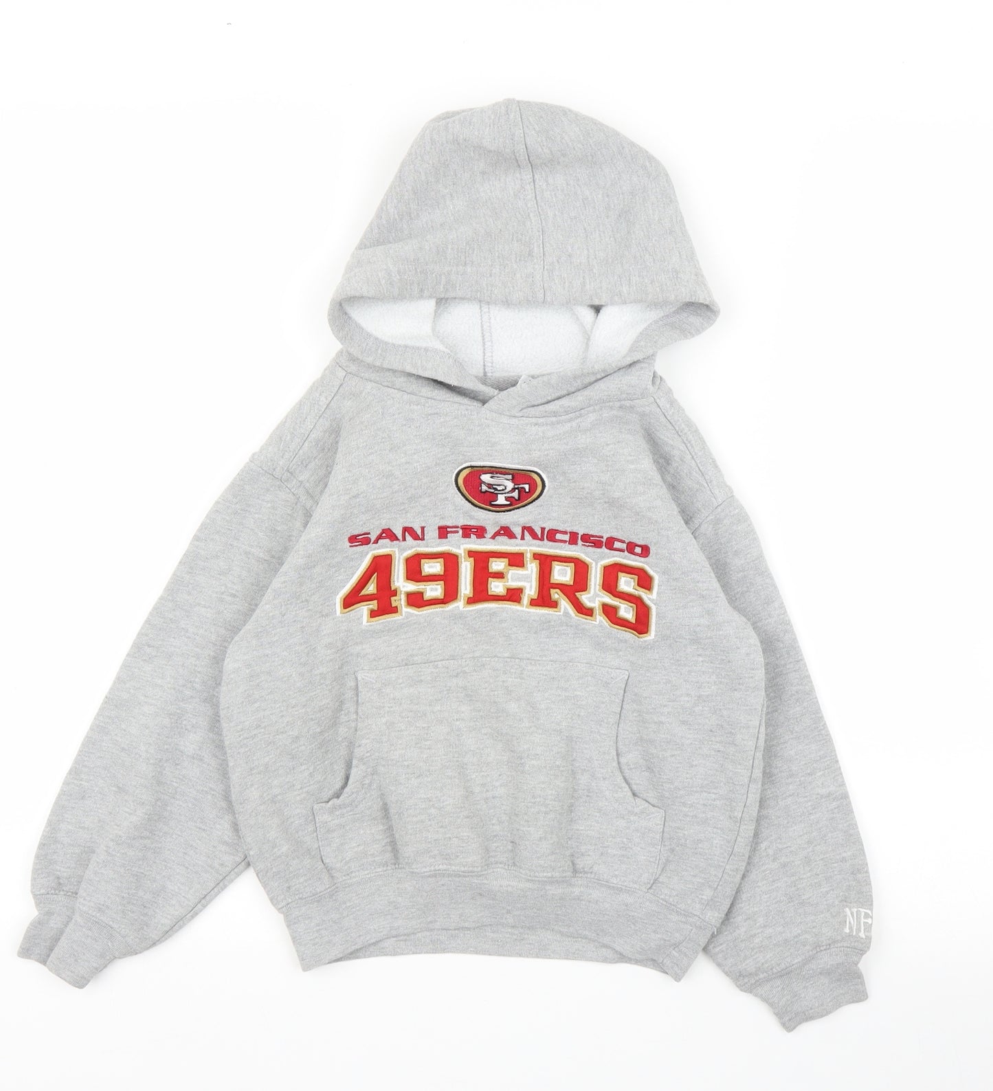 NFL Boys Grey   Pullover Hoodie Size 7 Years